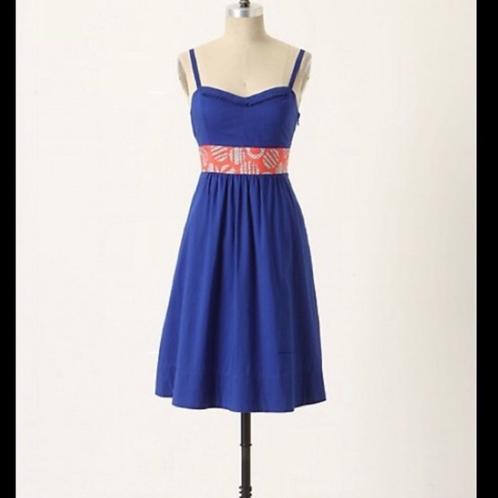 Anthro Edme & Esyllte Cotton Graphical Dress